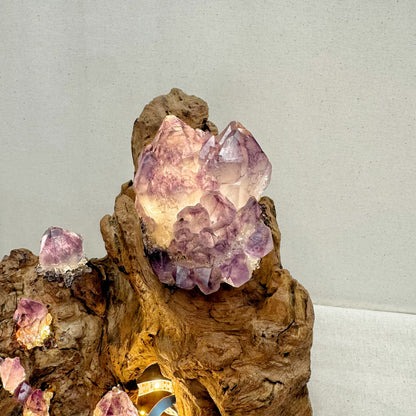 Mountain Flame · Amethyst Light on Ancient Wood