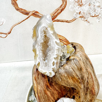 White Crystal Pine · Geode Energy Tree