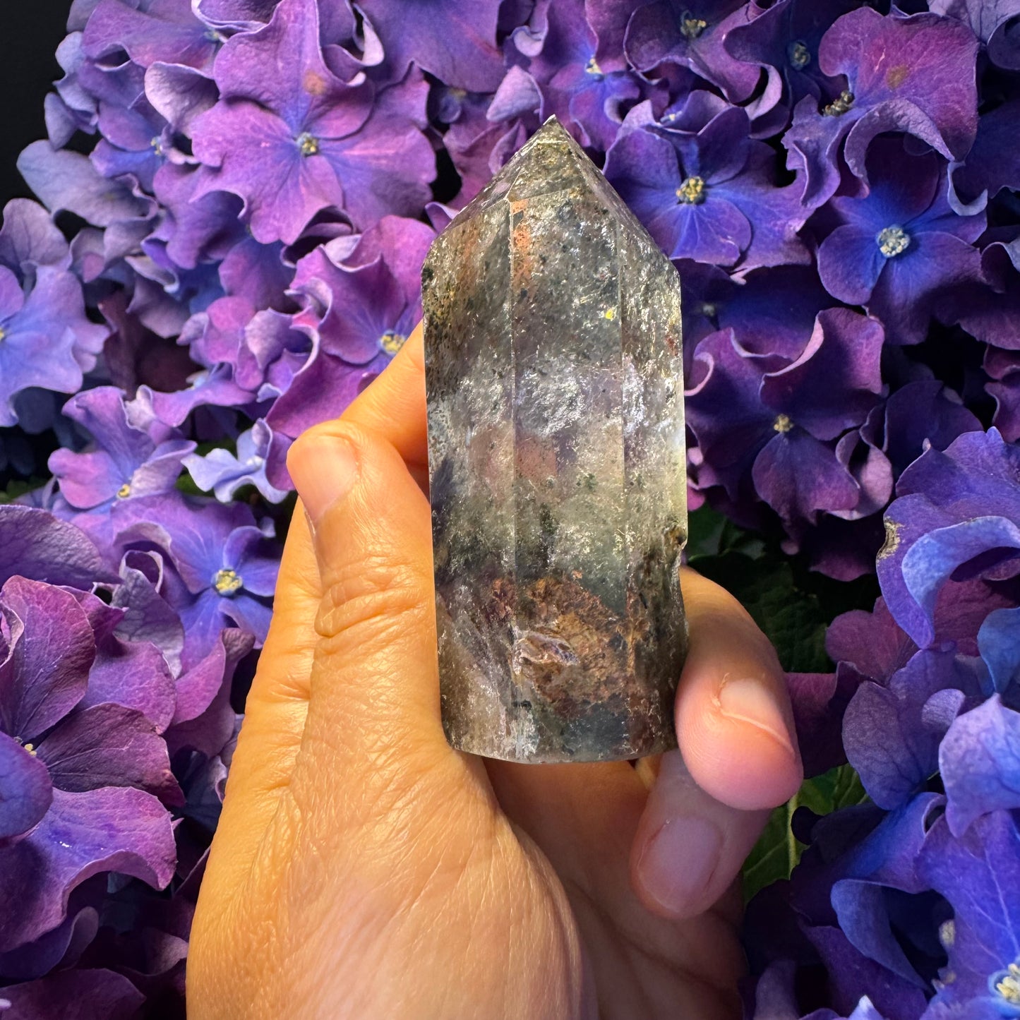 Prosperity Growth Tower · Garden Quartz Crystal for Wealth Activation#006