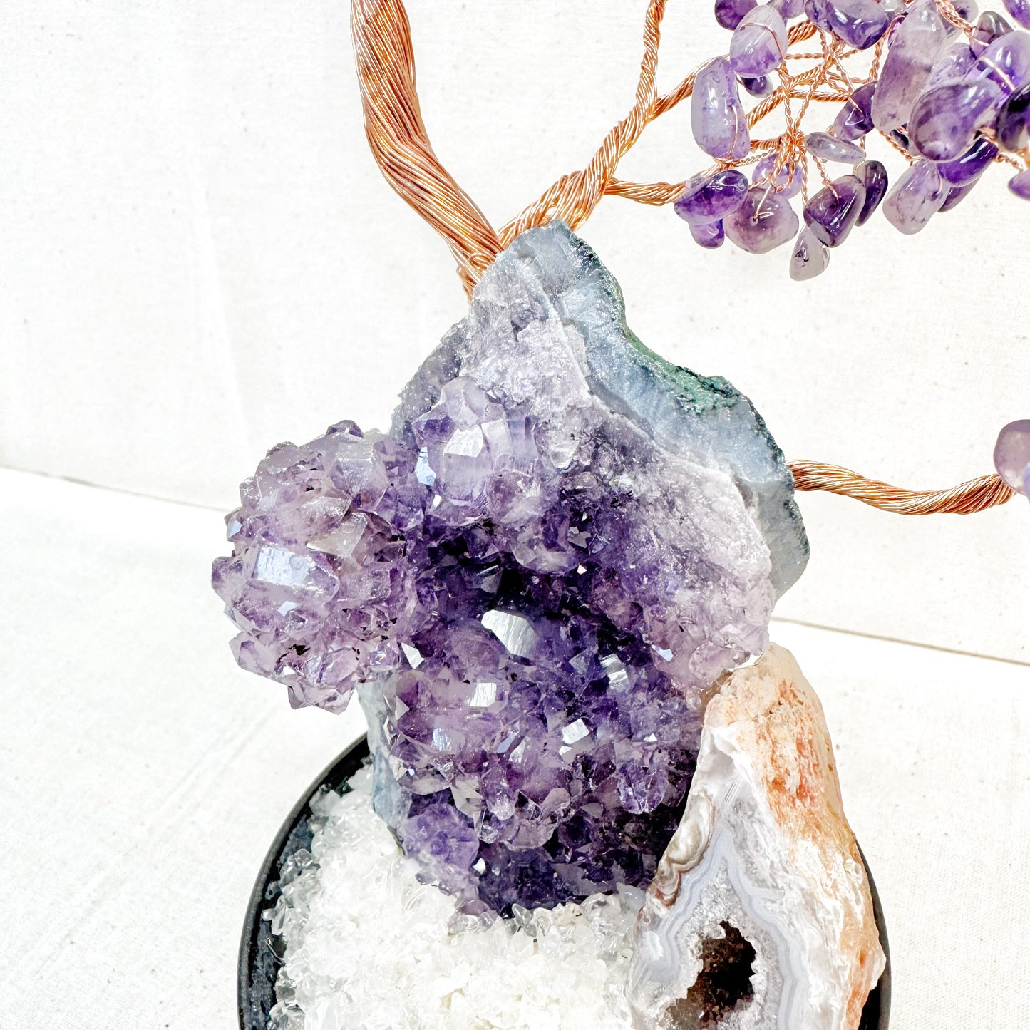 Purple Amethyst Bonsai · Crystal Cave Energy Tree