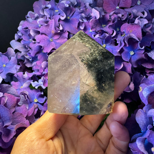 Prosperity Growth Tower · Garden Quartz Crystal for Wealth Activation#003
