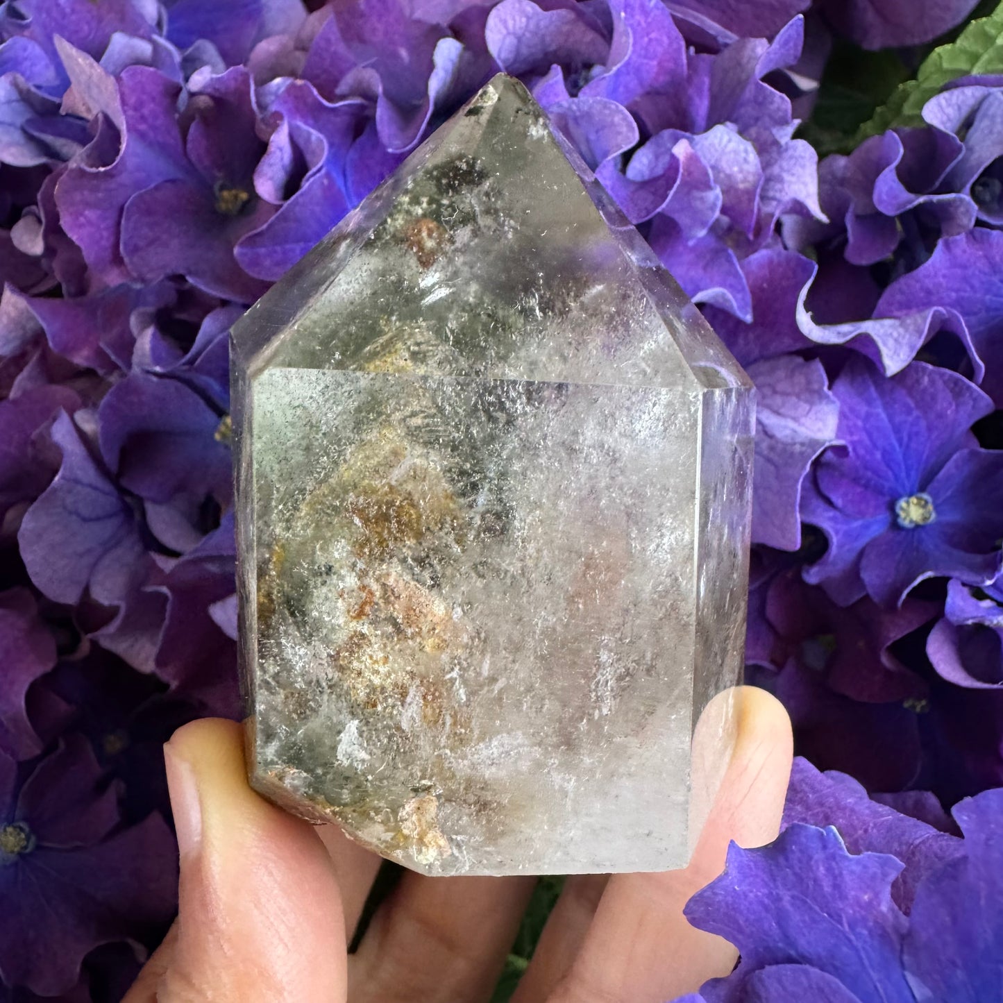 Prosperity Growth Tower · Garden Quartz Crystal for Wealth Activation#001