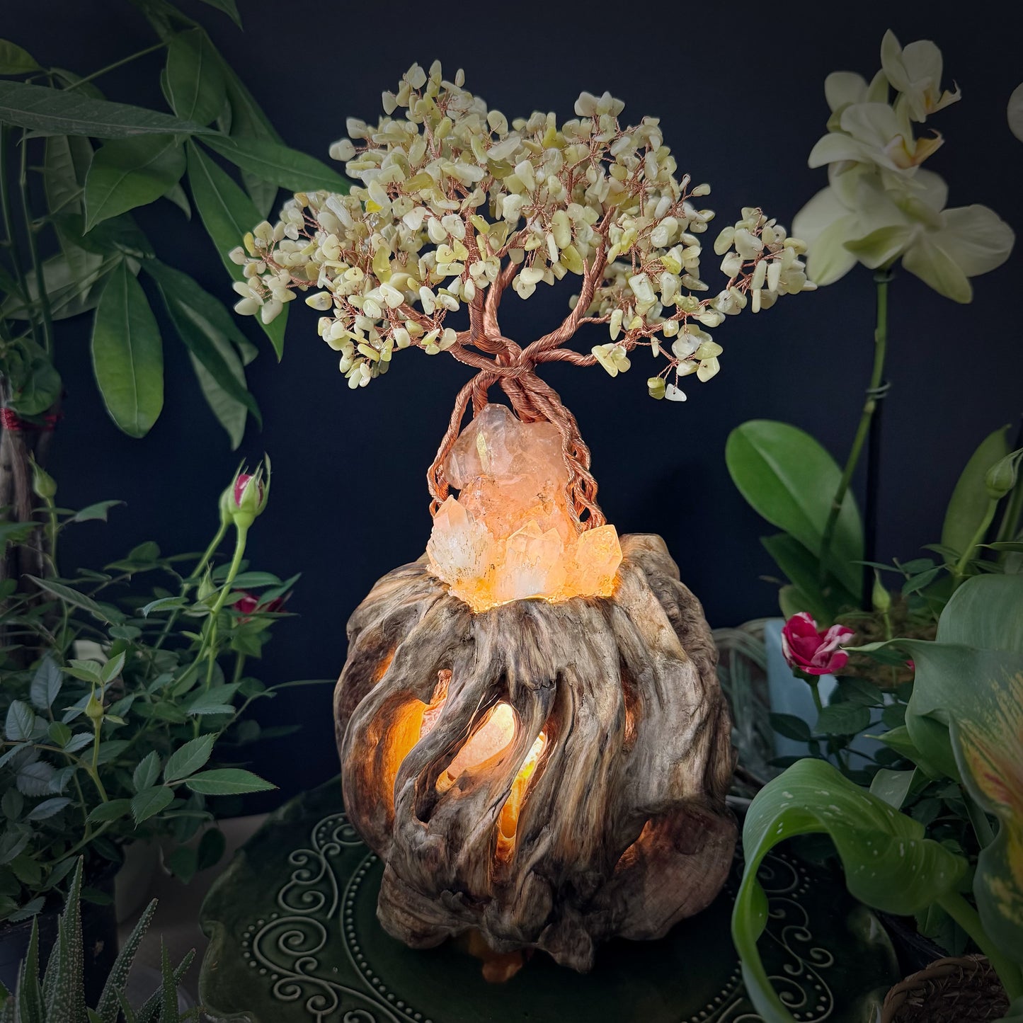 Prosperity Nest · A Feng Shui Crystal Tree for Wealth Flow and Energetic Containment