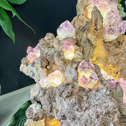 Mountain Flame · Amethyst Light on Ancient Wood