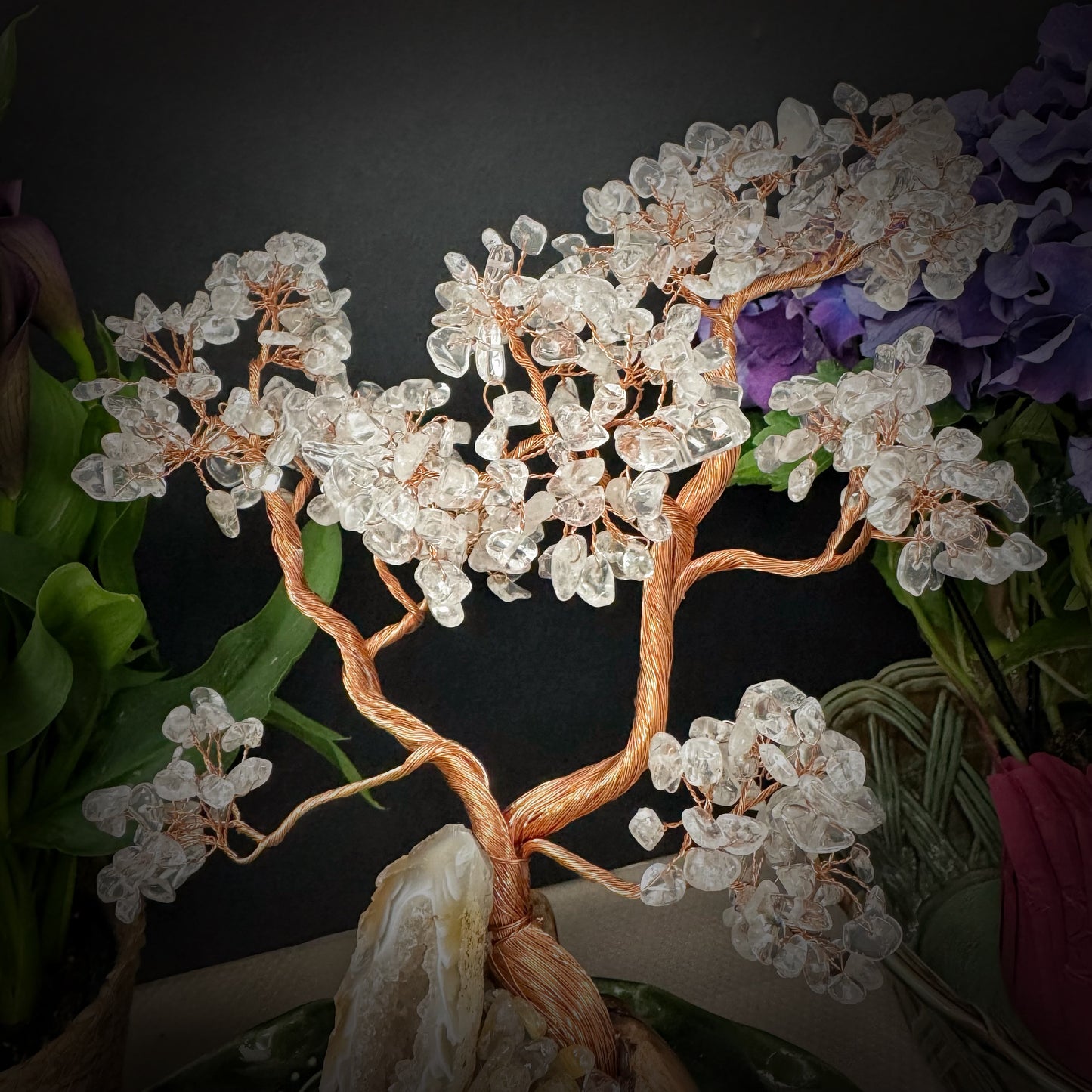 White Crystal Pine · Geode Energy Tree
