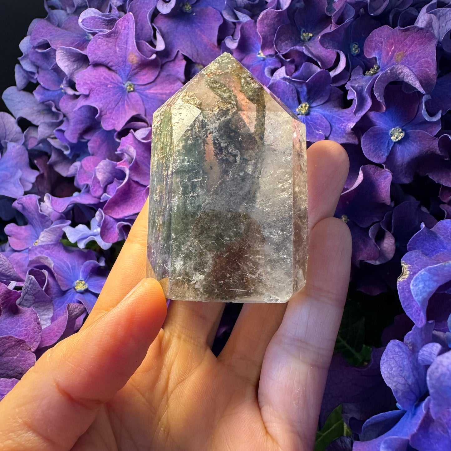 Prosperity Growth Tower · Garden Quartz Crystal for Wealth Activation#005