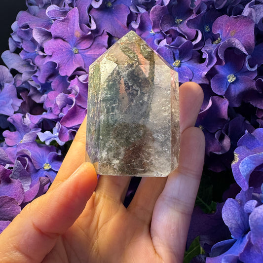 Prosperity Growth Tower · Garden Quartz Crystal for Wealth Activation#005