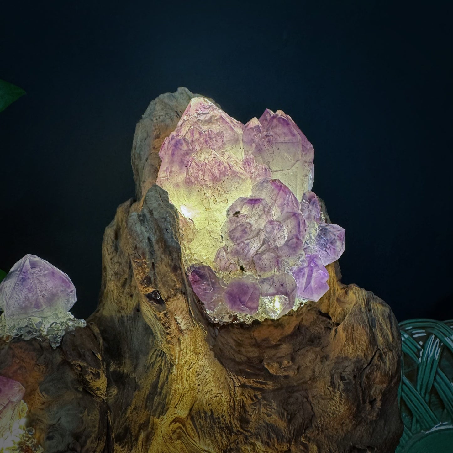 Mountain Flame · Amethyst Light on Ancient Wood