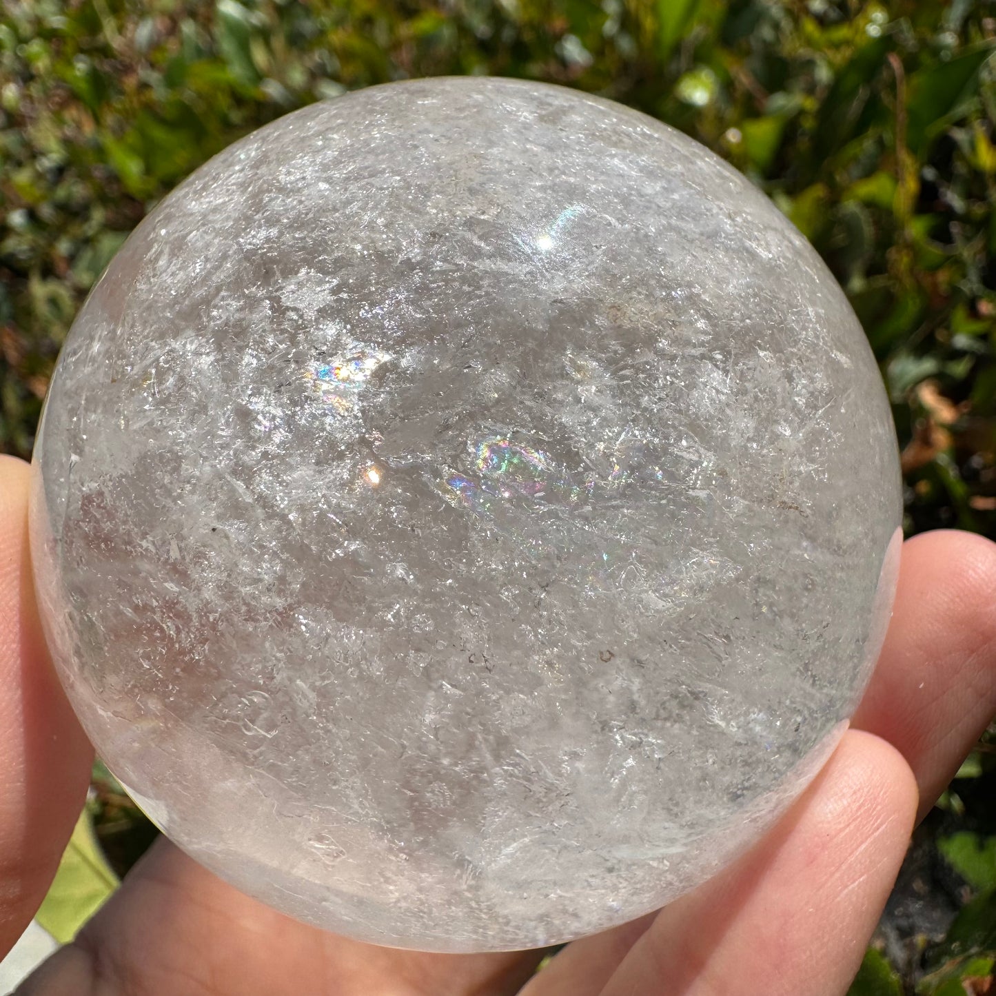 Clarity Sphere · White Quartz Crystal Ball#990