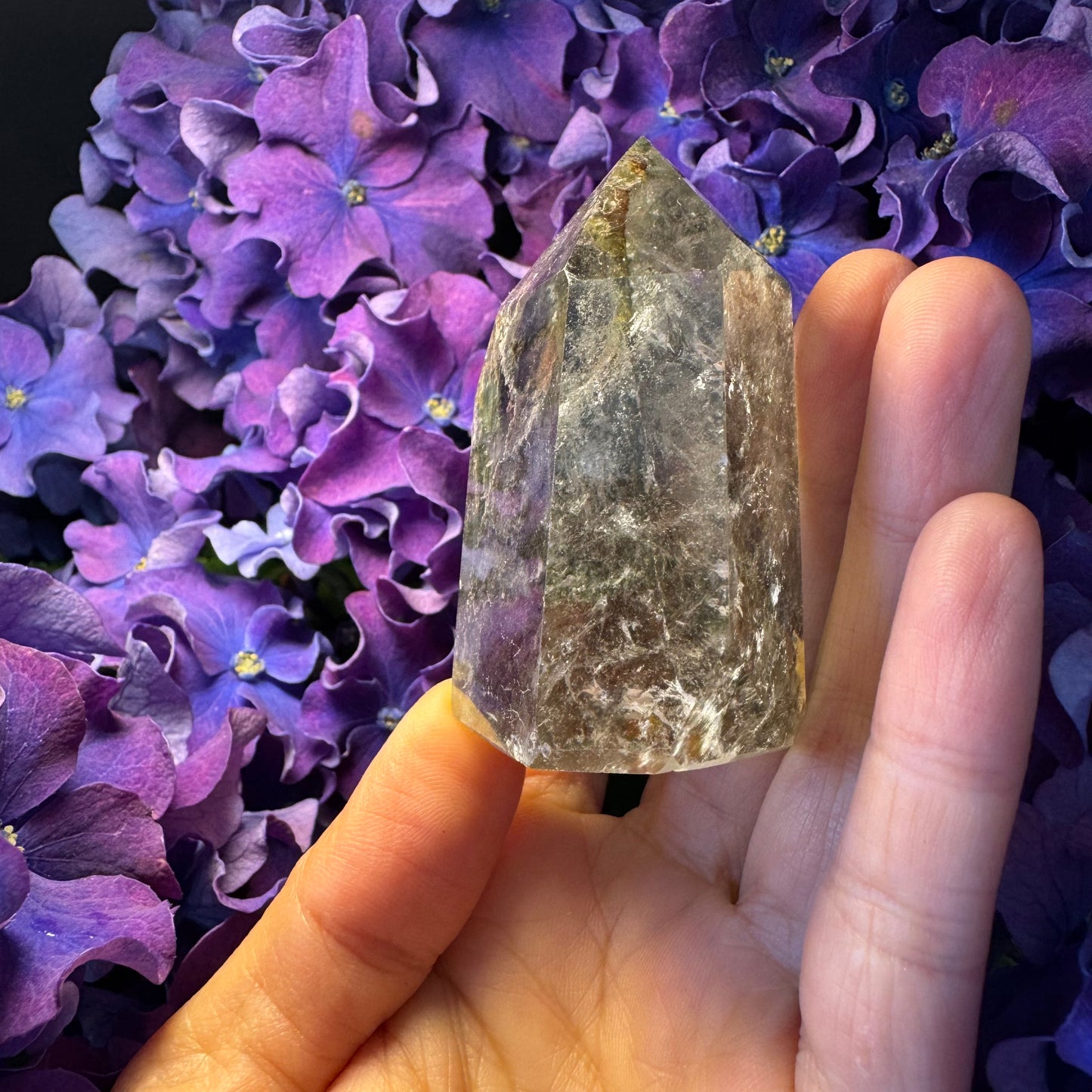 Prosperity Growth Tower · Garden Quartz Crystal for Wealth Activation#005