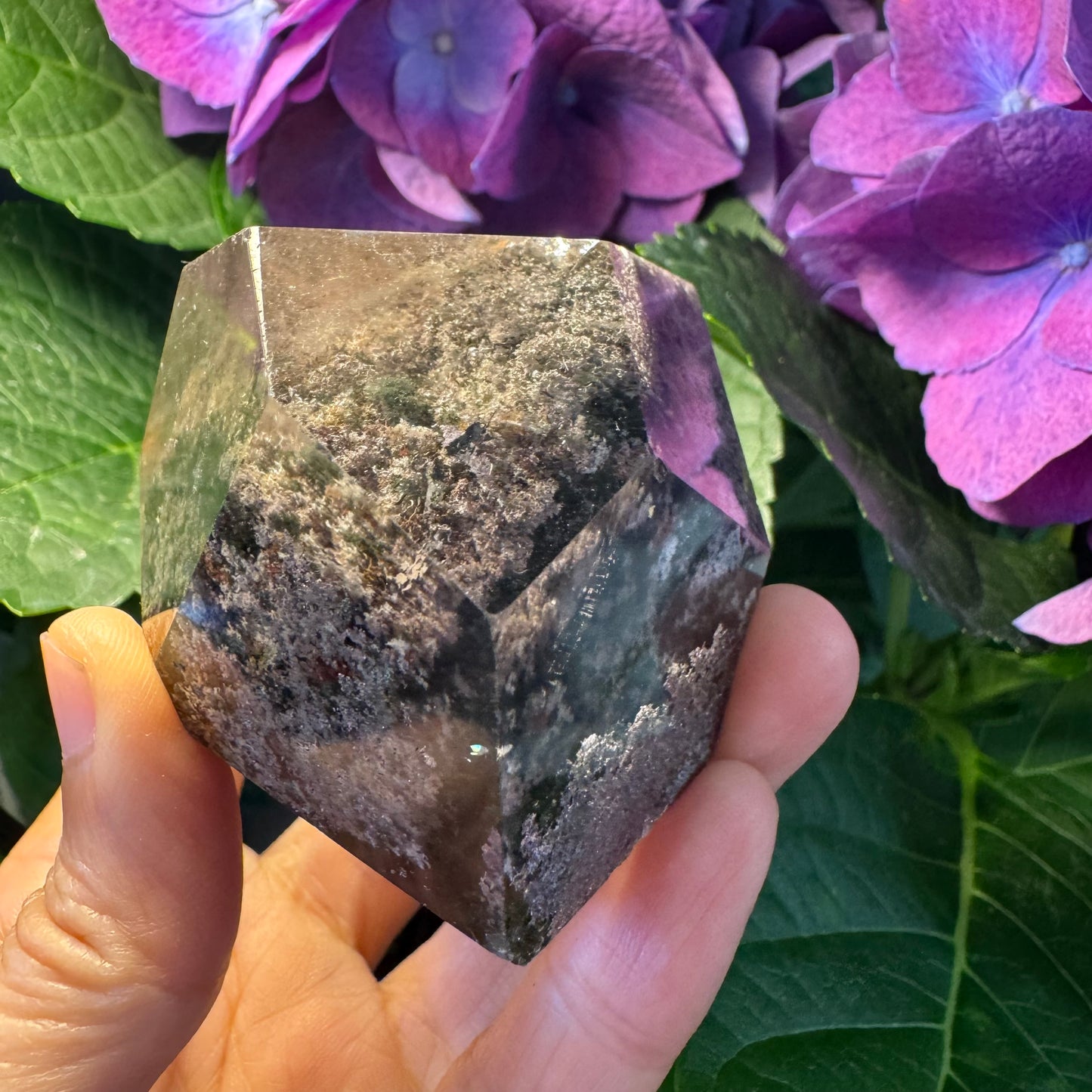 Prosperity Growth Tower · Garden Quartz Crystal for Wealth Activation#008