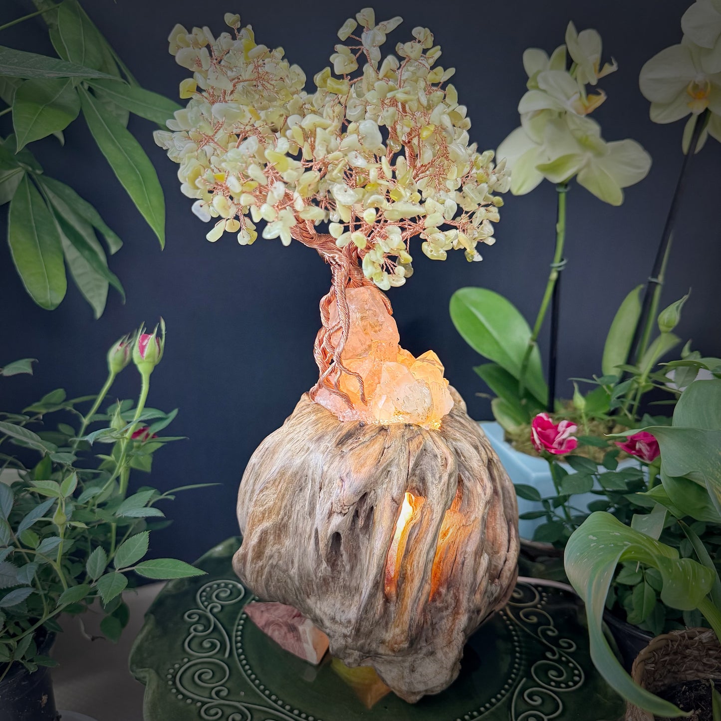 Prosperity Nest · A Feng Shui Crystal Tree for Wealth Flow and Energetic Containment