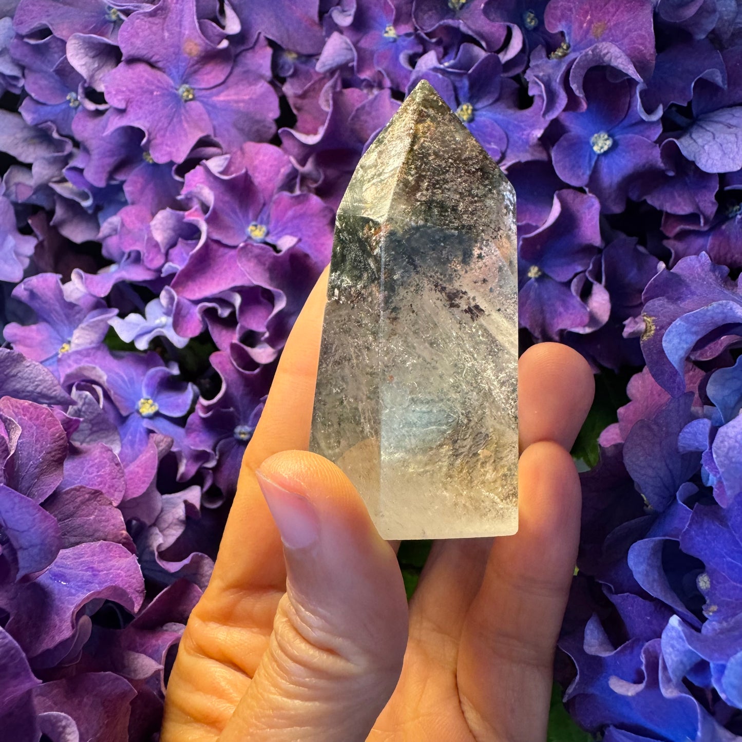 Prosperity Growth Tower · Garden Quartz Crystal for Wealth Activation#007