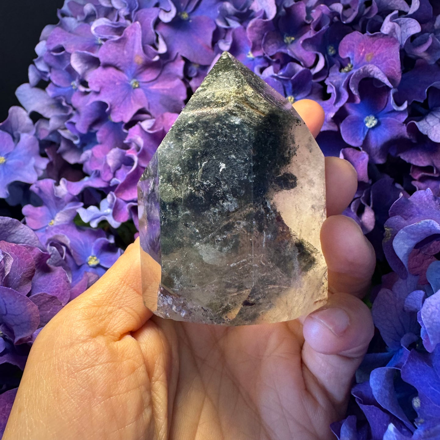 Prosperity Growth Tower · Garden Quartz Crystal for Wealth Activation#003