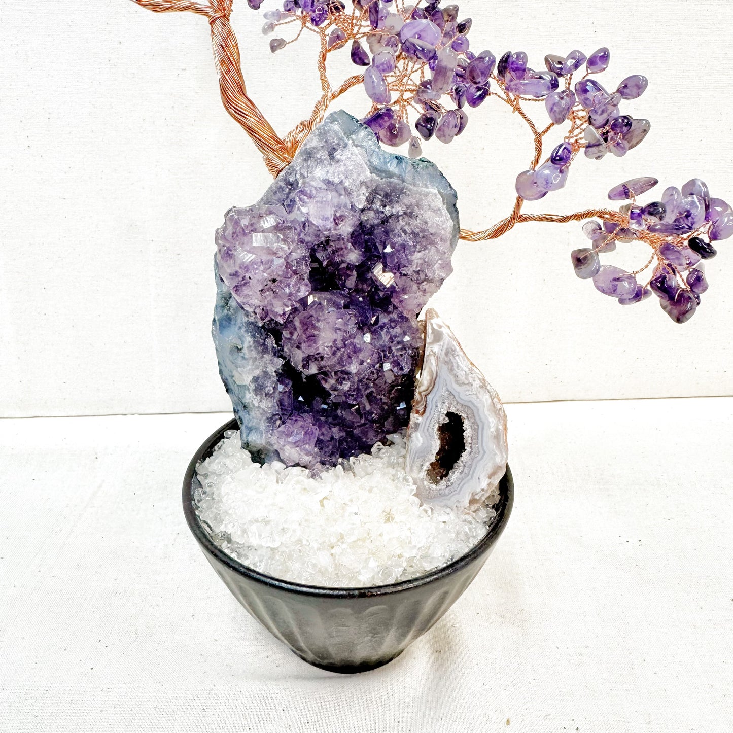 Purple Amethyst Bonsai · Crystal Cave Energy Tree