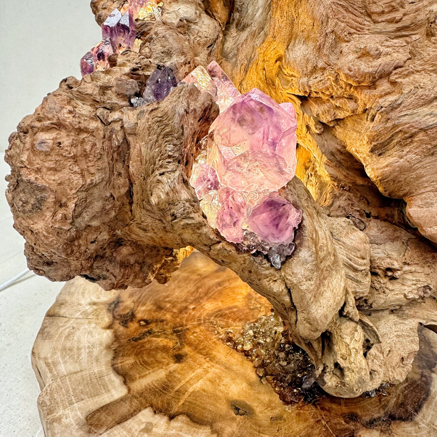 Mountain Flame · Amethyst Light on Ancient Wood