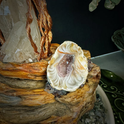 Tree of Abundant Reception — A Green Aventurine Crystal Tree with Energy Basin & Incense Holder