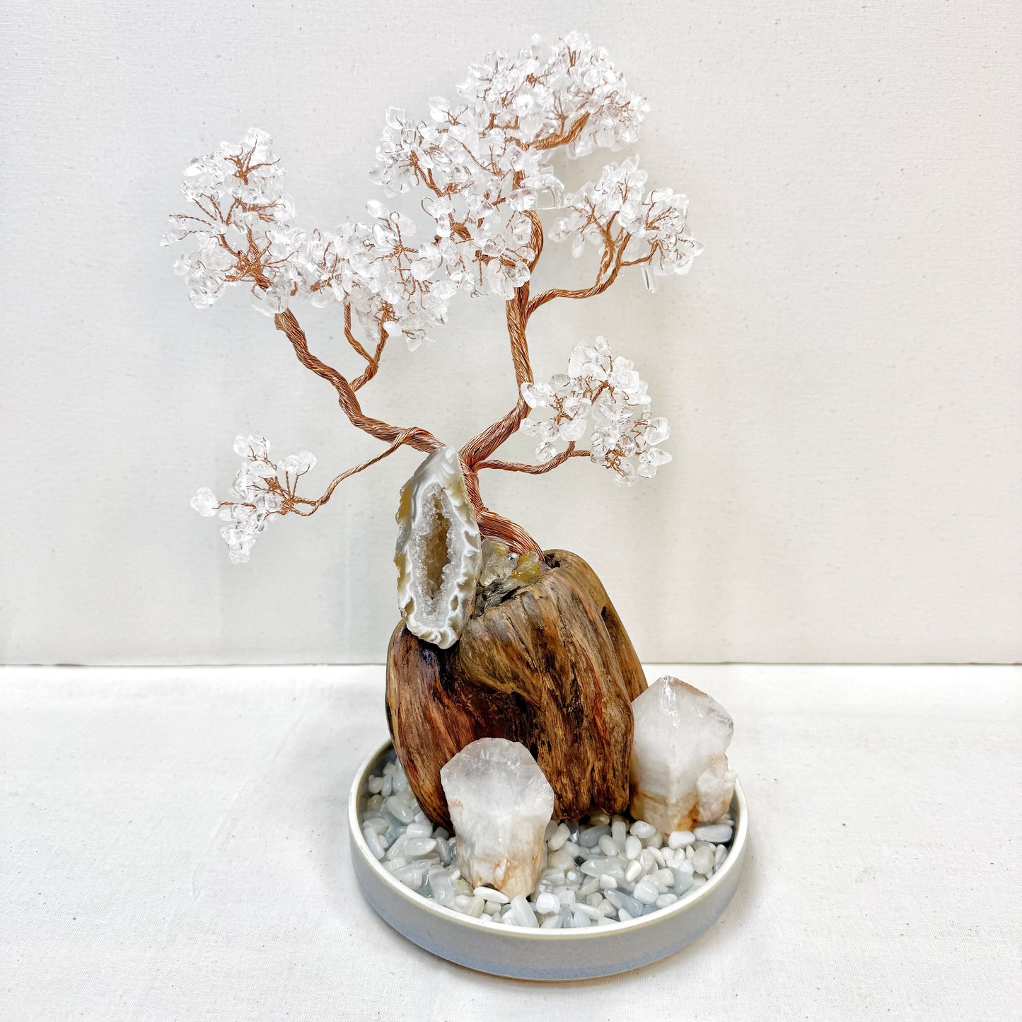 White Crystal Pine · Geode Energy Tree