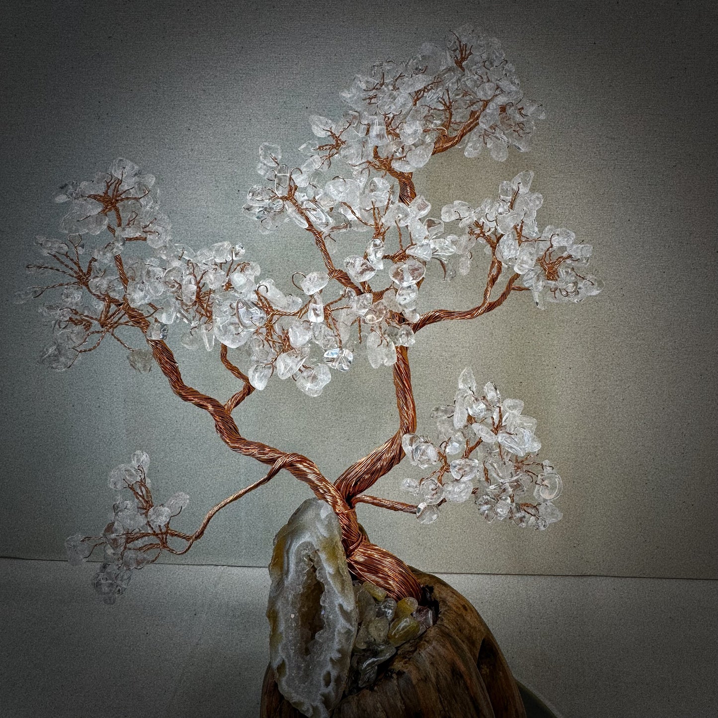White Crystal Pine · Geode Energy Tree