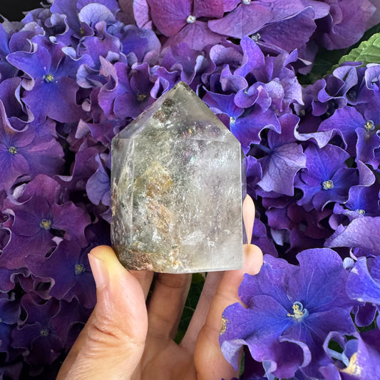 Prosperity Growth Tower · Garden Quartz Crystal for Wealth Activation#001