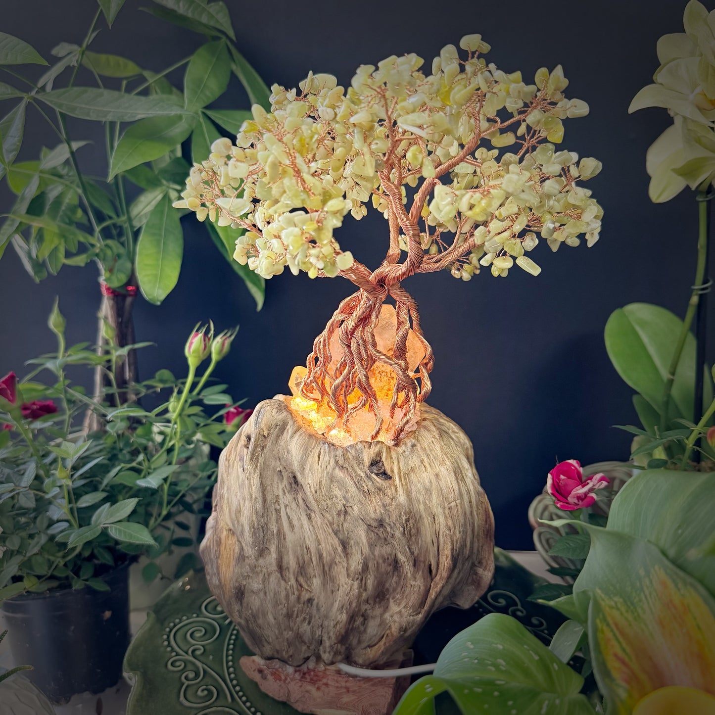 Prosperity Nest · A Feng Shui Crystal Tree for Wealth Flow and Energetic Containment