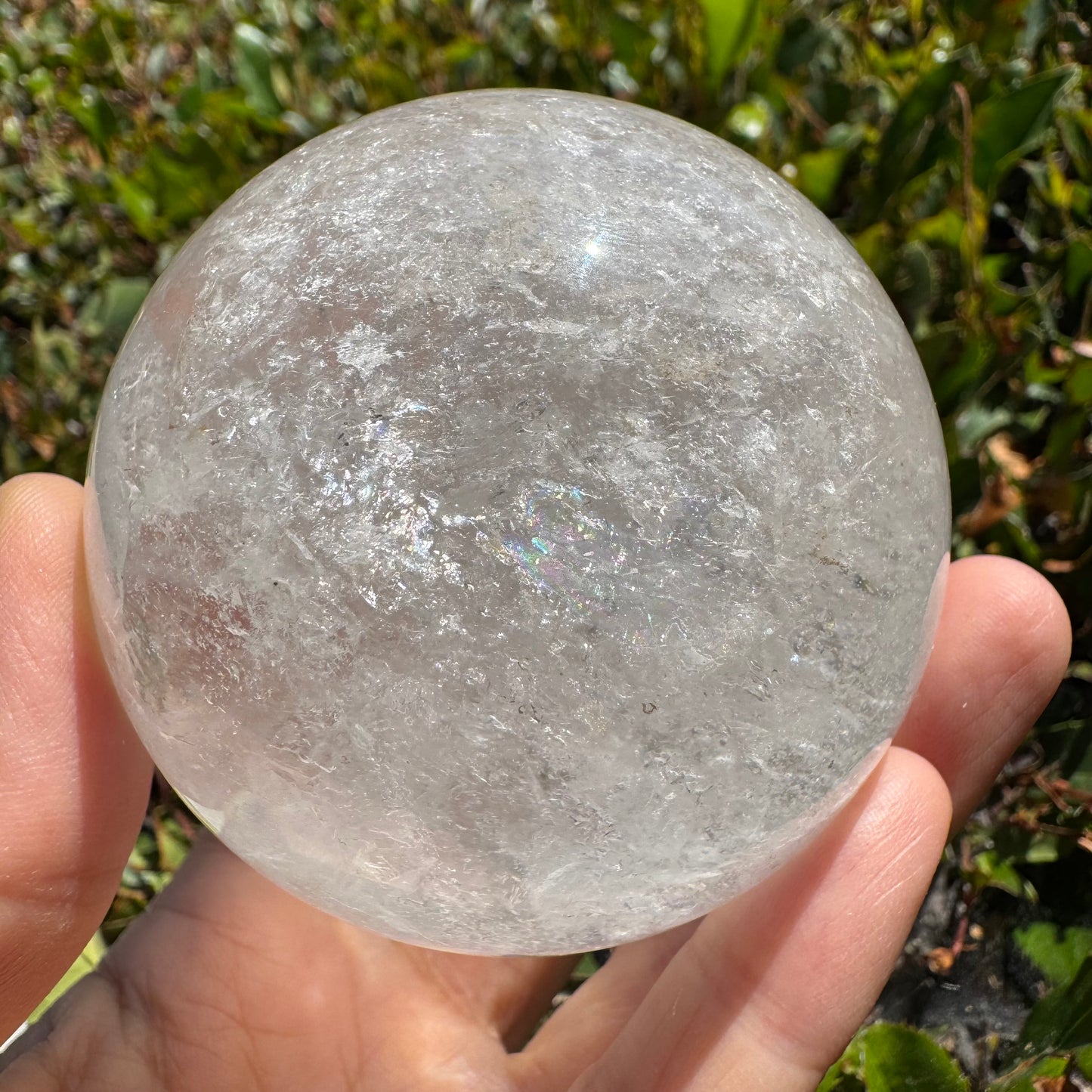 Clarity Sphere · White Quartz Crystal Ball#990
