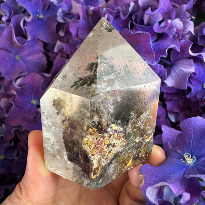 Prosperity Growth Tower · Garden Quartz Crystal for Wealth Activation#001
