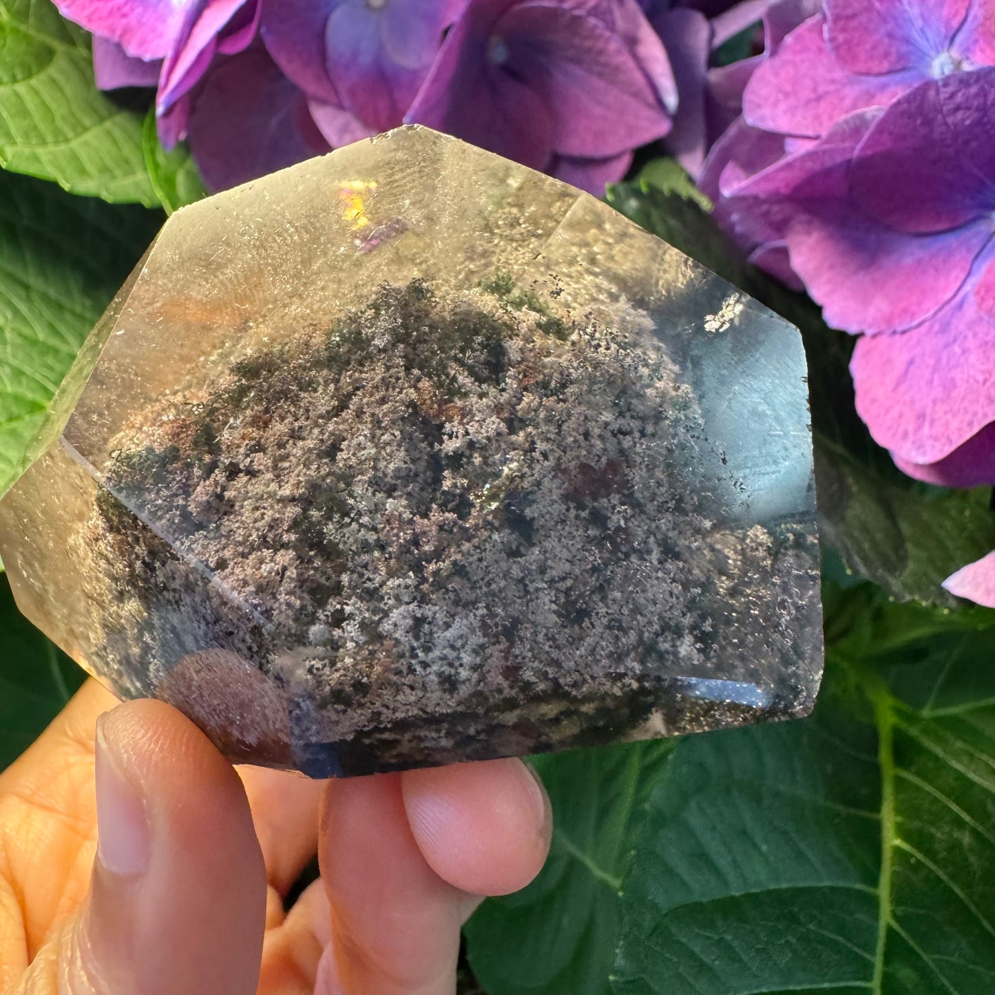 Prosperity Growth Tower · Garden Quartz Crystal for Wealth Activation#008