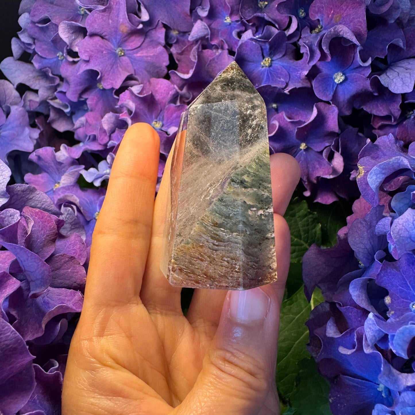 Prosperity Growth Tower · Garden Quartz Crystal for Wealth Activation#007