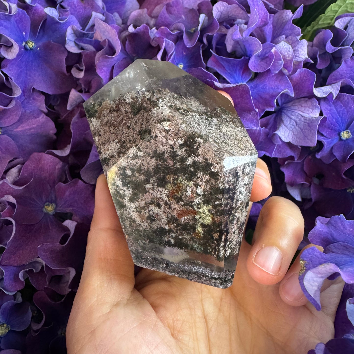 Prosperity Growth Tower · Garden Quartz Crystal for Wealth Activation#008