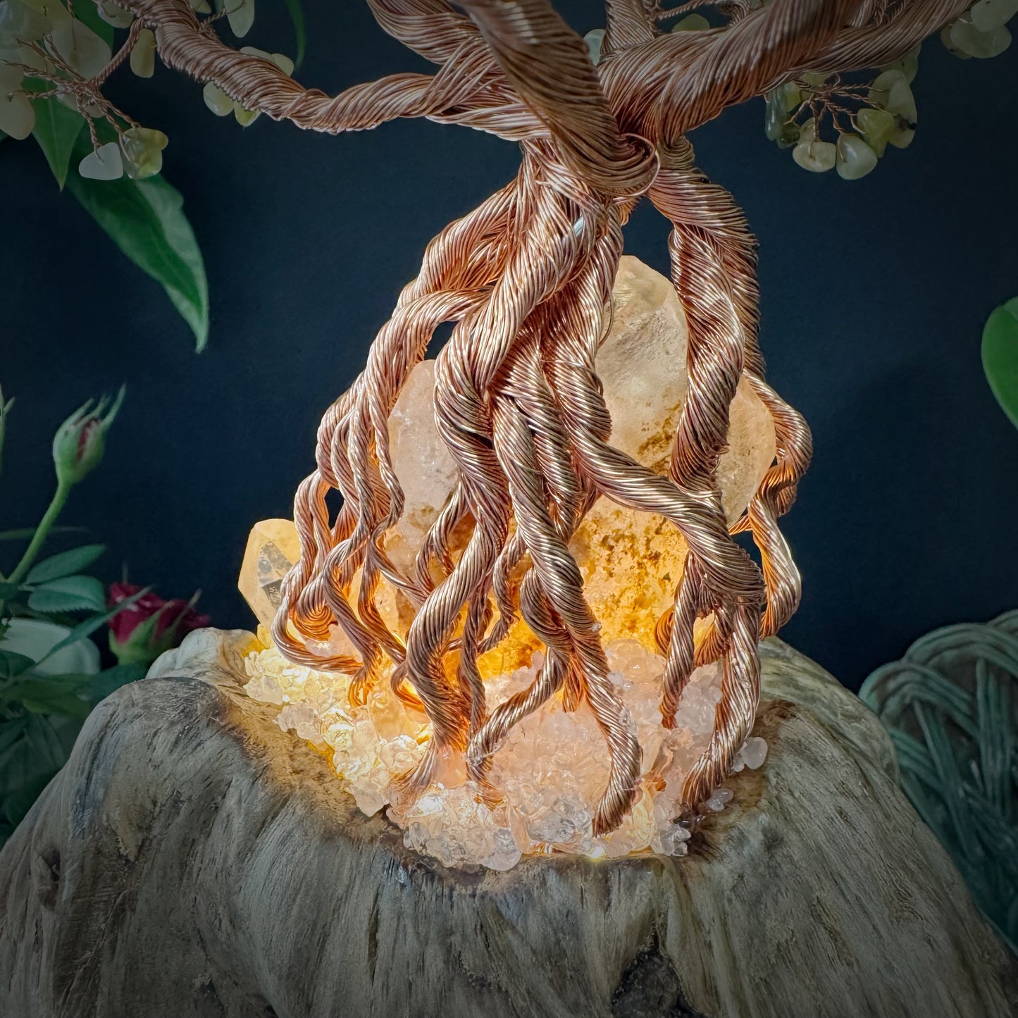 Prosperity Nest · A Feng Shui Crystal Tree for Wealth Flow and Energetic Containment