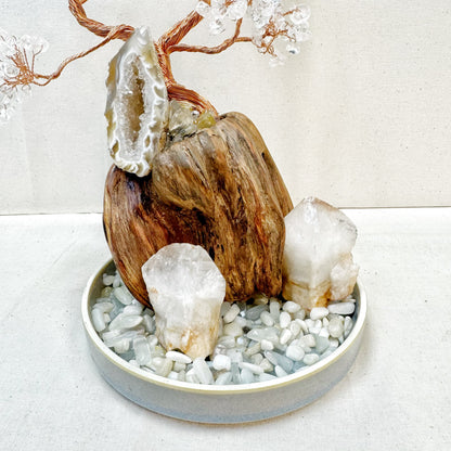 White Crystal Pine · Geode Energy Tree