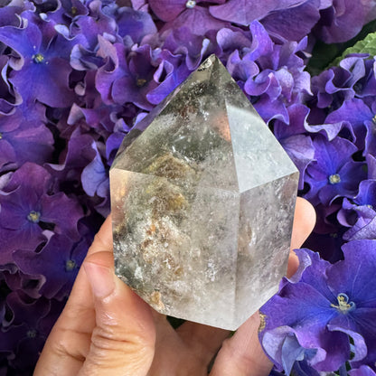 Prosperity Growth Tower · Garden Quartz Crystal for Wealth Activation#001