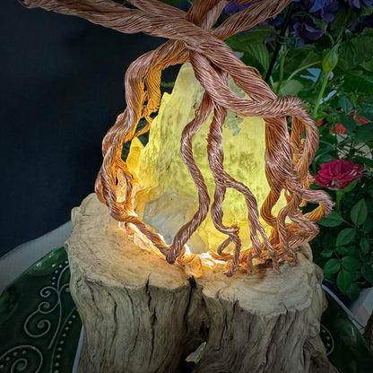 Emerald Rise · A Feng Shui Crystal Tree on Glowing Mountain