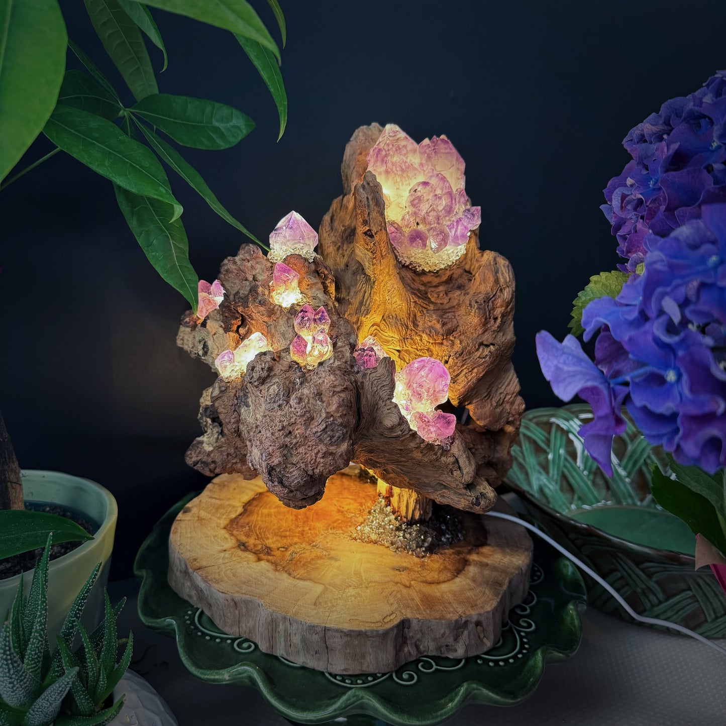 Mountain Flame · Amethyst Light on Ancient Wood