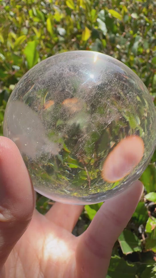 Clarity Sphere · White Quartz Crystal Ball#990