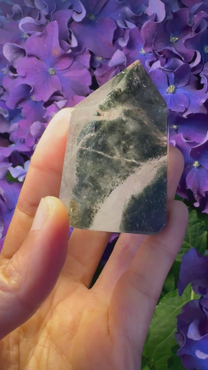 Prosperity Growth Tower · Garden Quartz Crystal for Wealth Activation#004