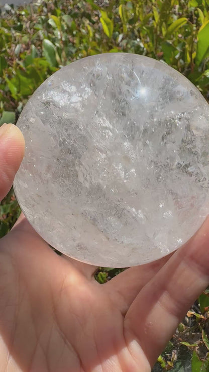 Clarity Sphere · White Quartz Crystal Ball#990