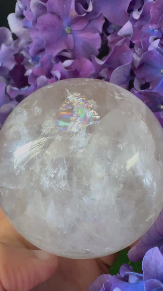 Clarity Sphere · White Quartz Crystal Ball#250523012